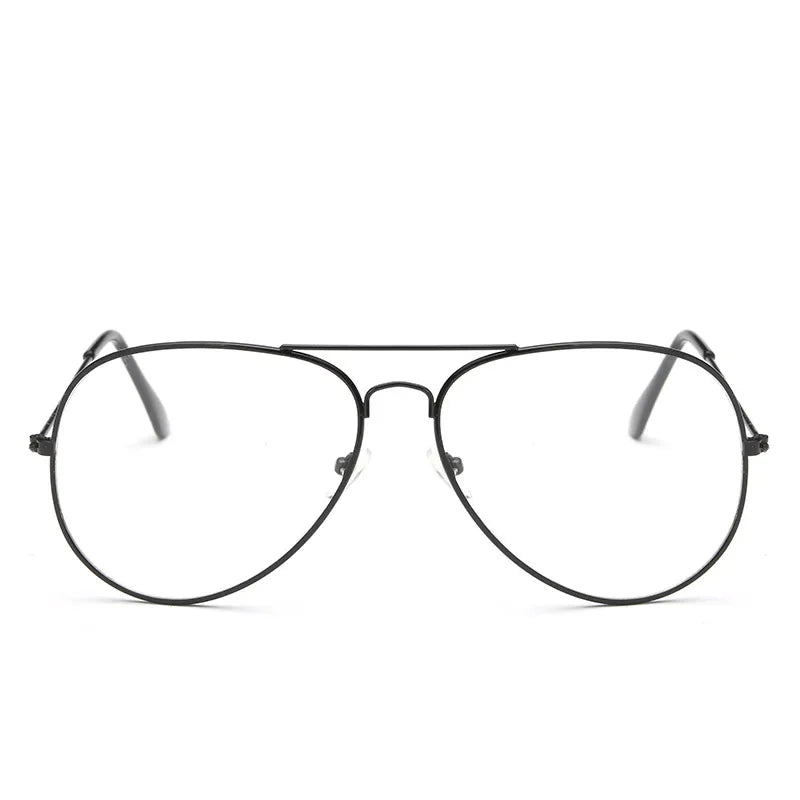 Lunettes à monture dorée rétro pour femmes et hommes