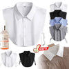 A set of universal fake collars in white, black, and blue for formal wear