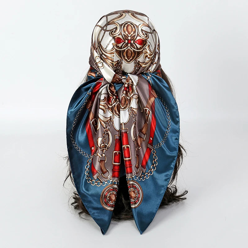 Luxury Satin Silk Scarf for Women