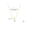 Stainless Steel Airplane Pendant Necklace