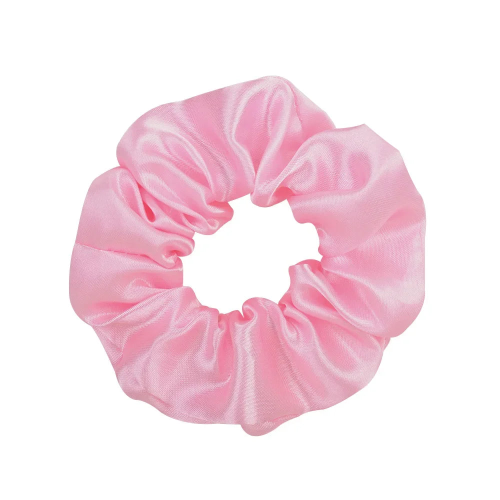 Colorful Satin Scrunchies for Hair