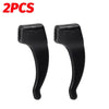 Two black silicone anti-slip ear hooks for eyeglasses