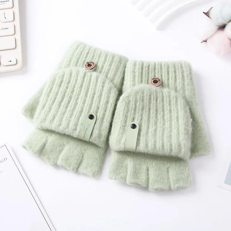 Stretchable Knitted Gloves for Writing and Typing
