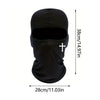 Máscara/balaclava deportiva negra facial completa de invierno con dimensiones