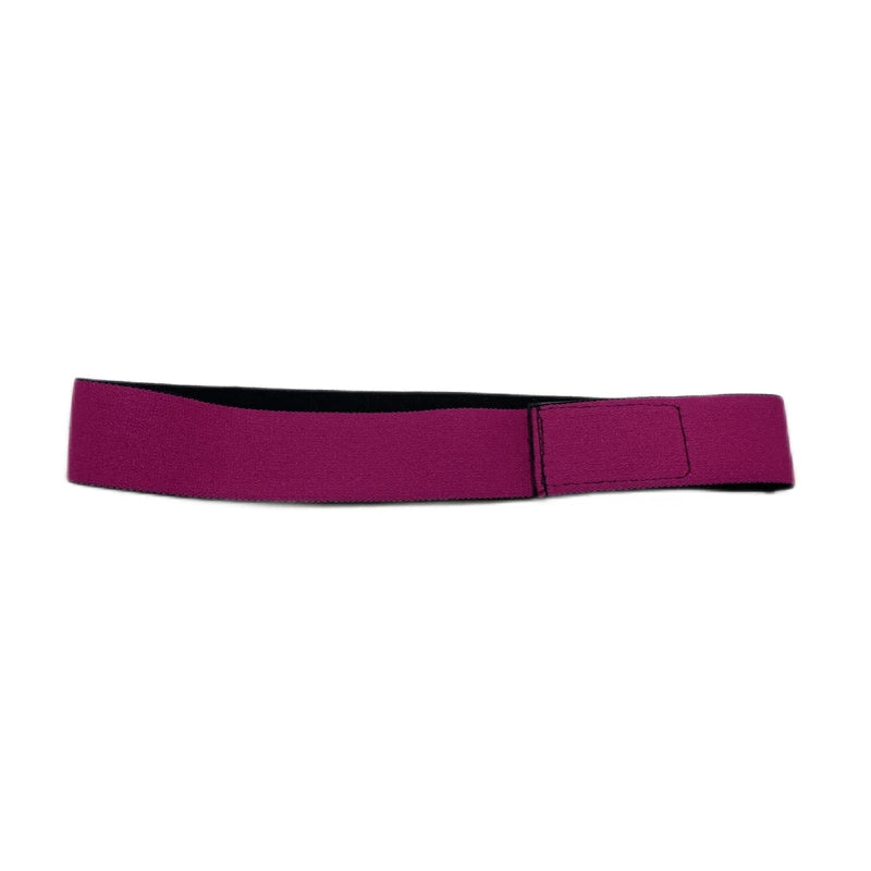 Banda elástica magenta para ajustar los bordes de una peluca.