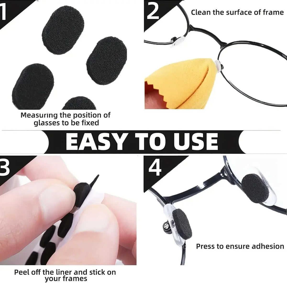 Reusable Anti-Slip Eyeglass Nose Pads