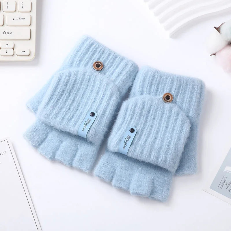Stretchable Knitted Gloves for Writing and Typing