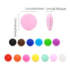 A collection of pink and colored silicone eyeglass grips in various shapes and sizes.