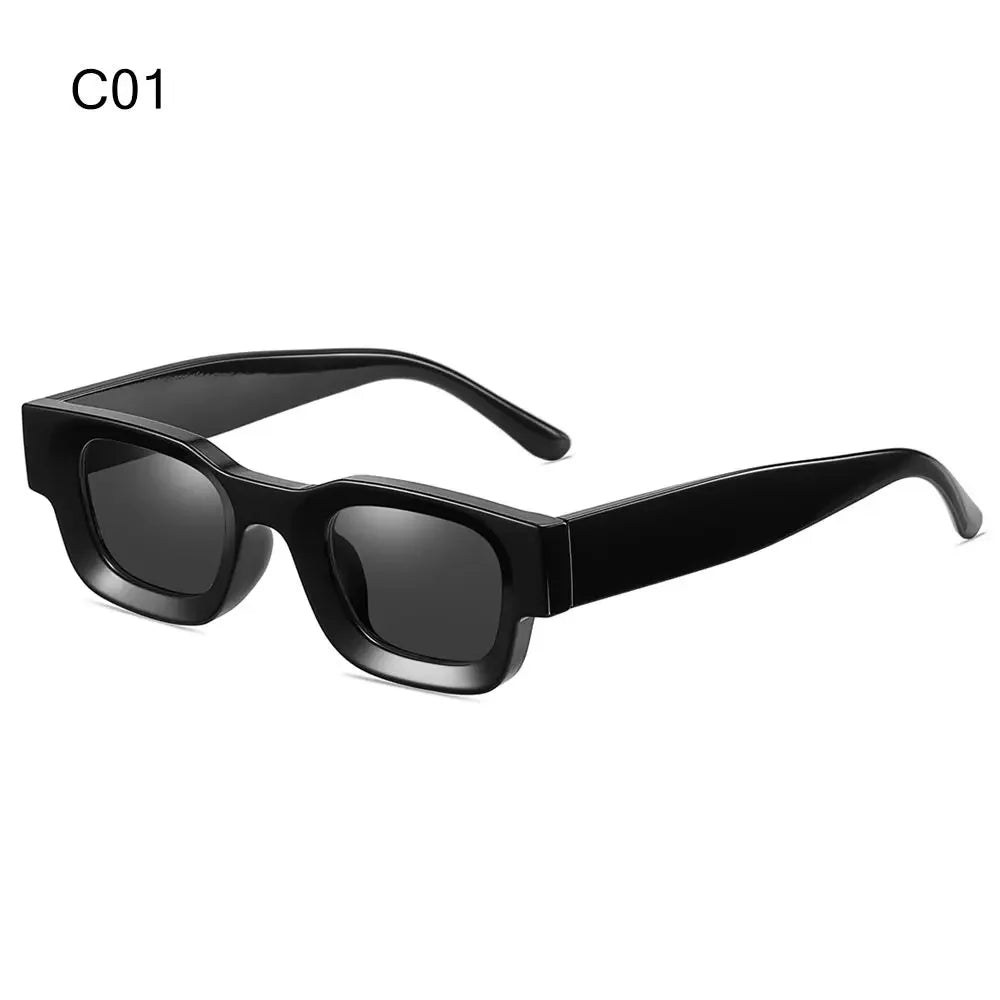 Black vintage butterfly wrap sunglasses shown in a studio shot.