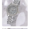 Ein Set eleganter Quarzkristall-Armbanduhren für Damen, inklusive Uhr, Armband und Halskette.