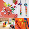 Colorful acrylic pony beads in various colors and shapes for DIY jewelry making projects