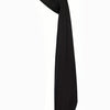 Black jumbo dreadlock cap made of soft knit fabric, shown in a vertical drape.