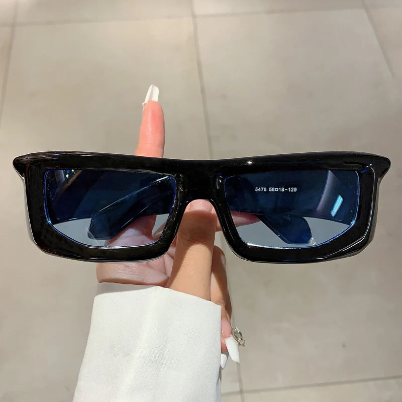 Y2K Metallic Rim Sunglasses