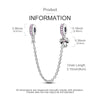 Sterling silver devil's eye charm bracelet featuring a silver charm on a chain