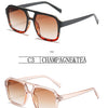 Vintage Pilotenbrille in schwarz-leopard-print und bernsteinfarbenen Linsen.