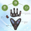 A black silicone glove designed for regional shockproof and decompression, featuring thumb, finger, and palm shock absorption