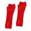 Manguitos de red roja para fiestas y disfraces