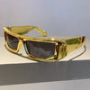 Y2K Metallic Rim Sunglasses