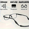 Black silicone anti-slip straps designed for eyeglasses, showing high quality and applicability.
