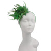 Bandeau fascinateur à plumes élégant vert vif sur mannequin