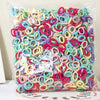 A clear plastic bag filled with colorful nylon elastic hair cords for kids headbands