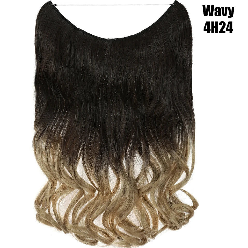 20-Inch Synthetic Invisible Wire Hair Extensions