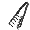 Black volume boosting detangling hair comb with multiple teeth