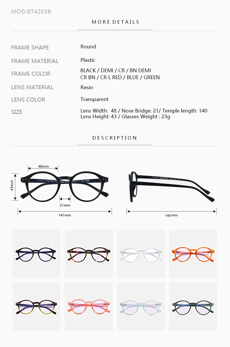 A collection of round and rectangular reading glasses in various colors including black, brown, blue, green, and orange.