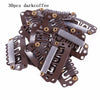 30 pieces of dark coffee colored precision snap hair extensions for bangs