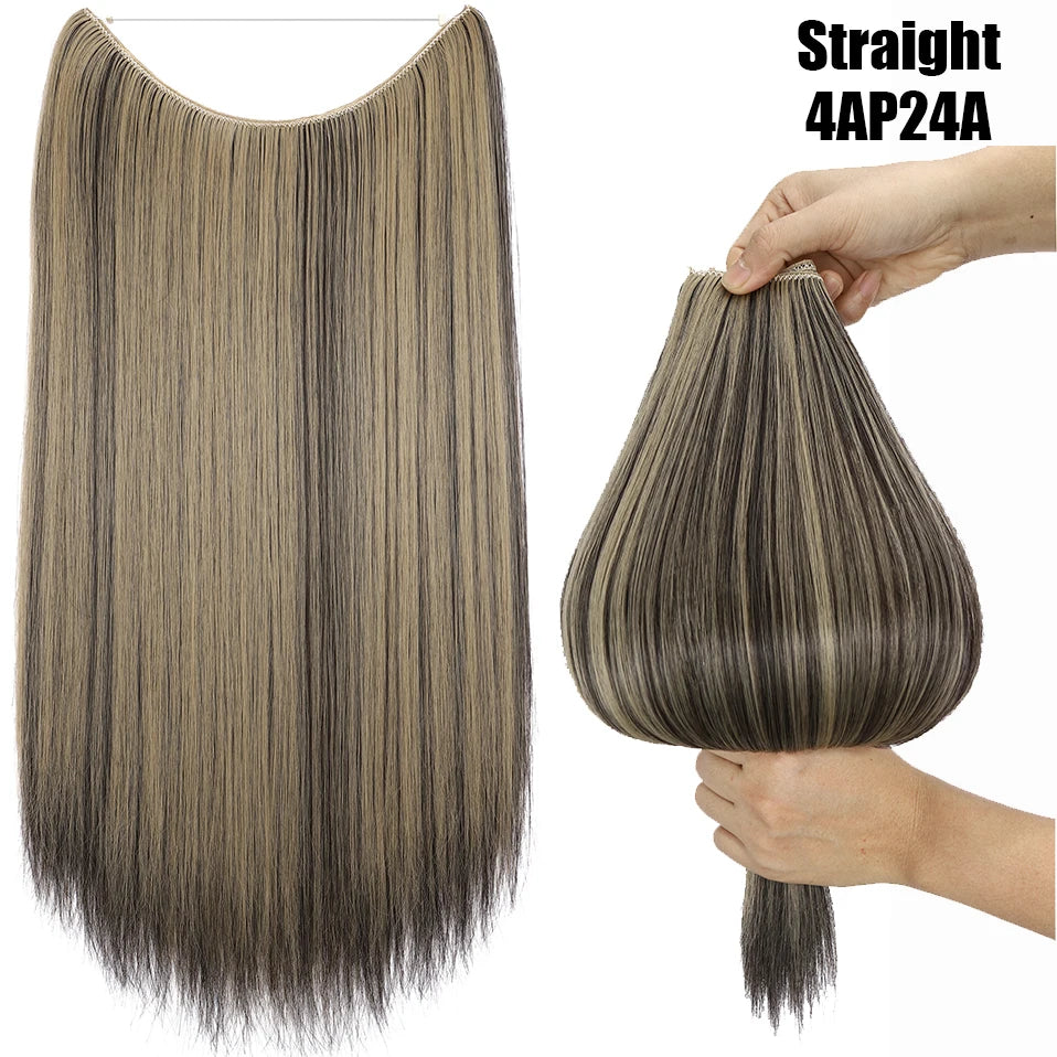 20-Inch Synthetic Invisible Wire Hair Extensions