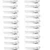 A set of professional fixed hair pins for styling in silver metal.