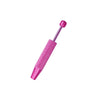 A pink precision four-claw jewelry pick-up tool with a purple handle and metal tip.