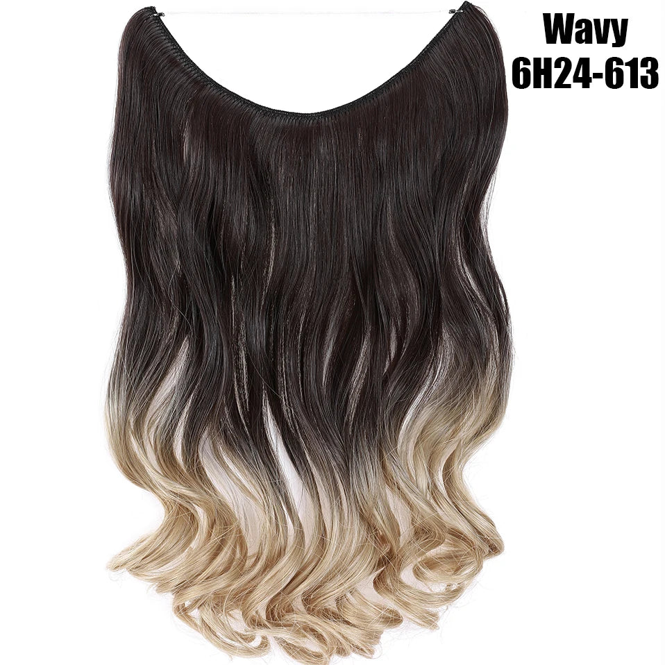 20-Inch Synthetic Invisible Wire Hair Extensions