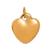 A gold plated butterfly key pendant charm hanging from a loop.