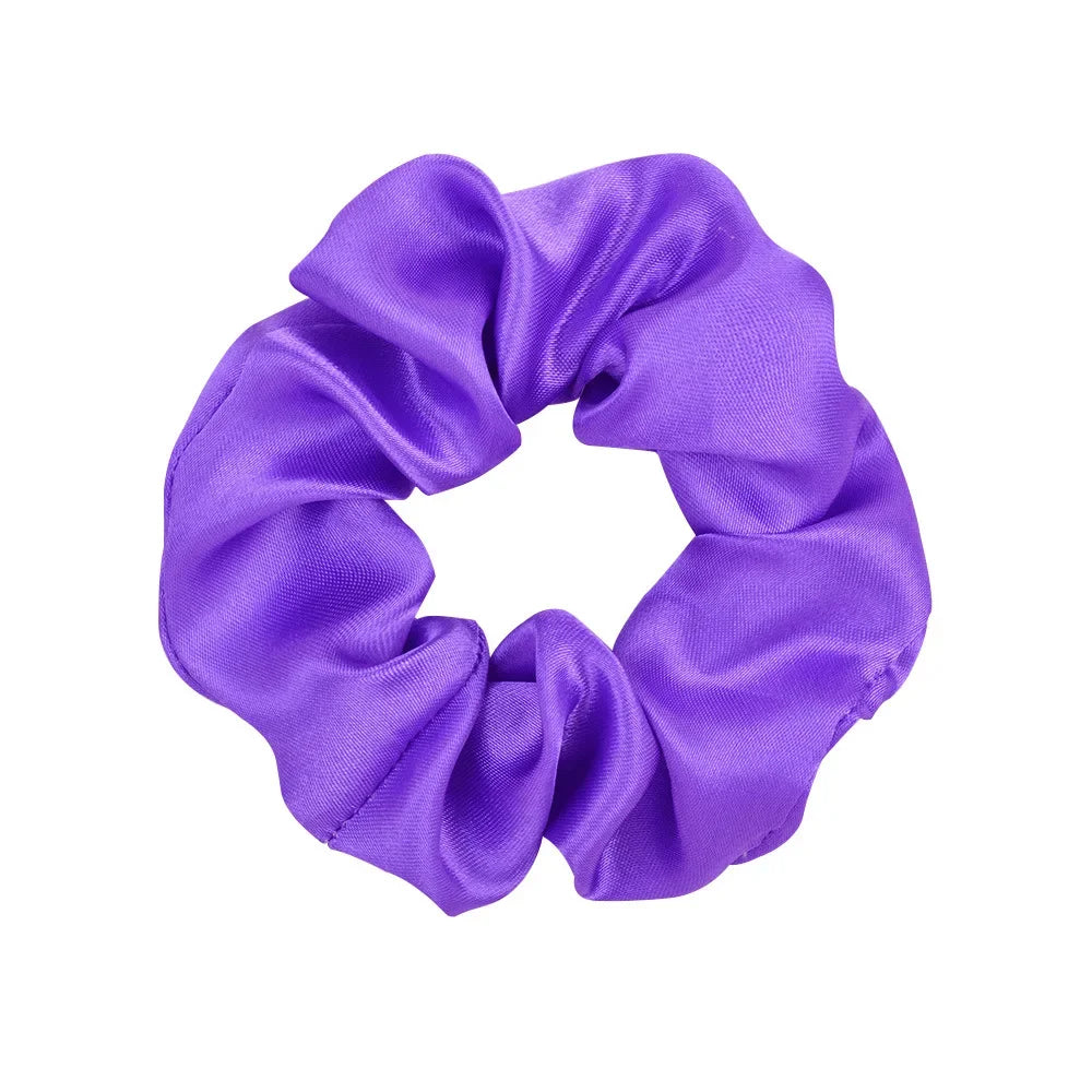 Colorful Satin Scrunchies for Hair