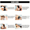 Instructions for washing, rinsing, and conditioning premium deep wave human hair braiding extensions.