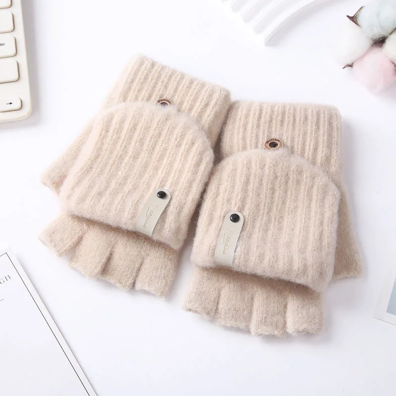 Stretchable Knitted Gloves for Writing and Typing