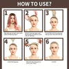 Six steps demonstrating how to use a natural nude black wig cap for long hair
