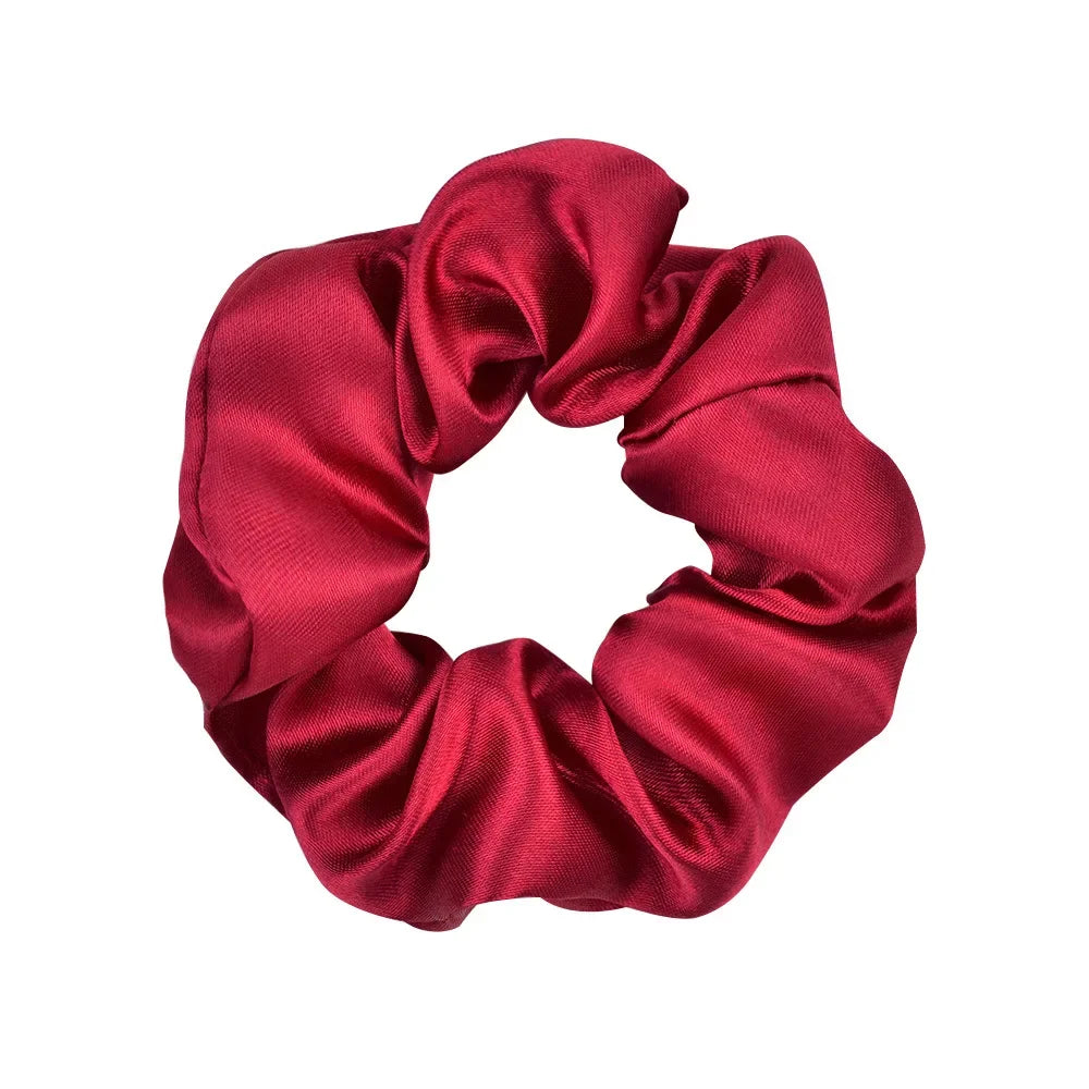 Colorful Satin Scrunchies for Hair