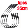 Five black adjustable anti-slip eyeglass retainer straps, 35cm long.