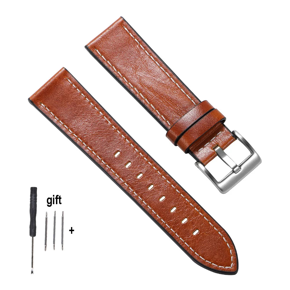 Handmade Calfskin Leather Watch Strap