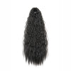 Black 22-inch synthetic kinky curly ponytail hair extension clip-in