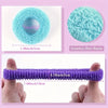 A set of multi-color cotton elastic hair bands and ties shown in various sizes and textures.