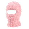 Bonnet balaclava tricoté camouflage délavé rose