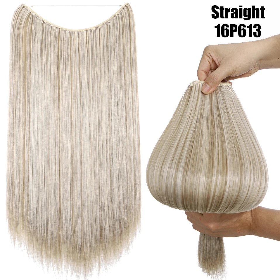 20-Inch Synthetic Invisible Wire Hair Extensions