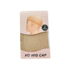 A package containing two HD wig caps, one beige and one tan, for stretchy nylon wig nets.