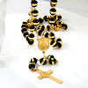 Stainless Steel Virgin Mary Cross Necklace with Extender Chain