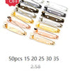 A set of 50 ball pins in stainless steel for DIY jewelry making, shown with a discount tag.