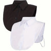 Elegant detachable button-up collar shirt shown in black and white.
