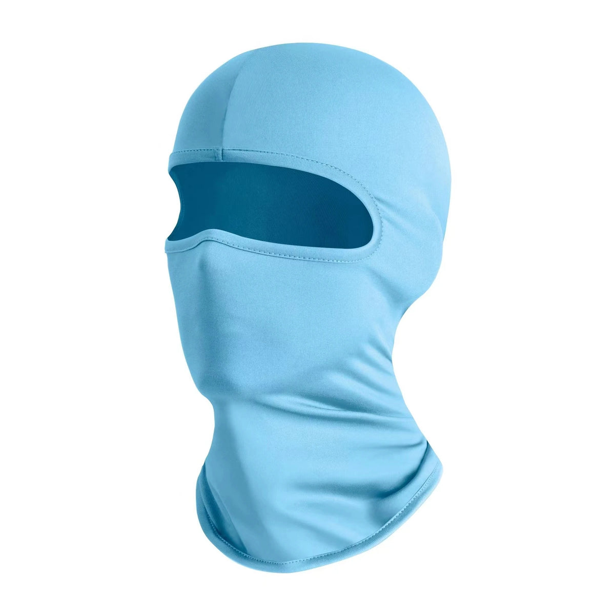 Light blue breathable ice silk scarf designed for outdoor use
